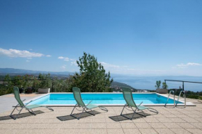Villa Kruno, with the pool and spectacular view